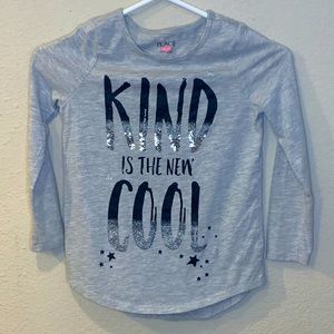 Girls long-sleeve Children’s Place size 7/8 t-shirt